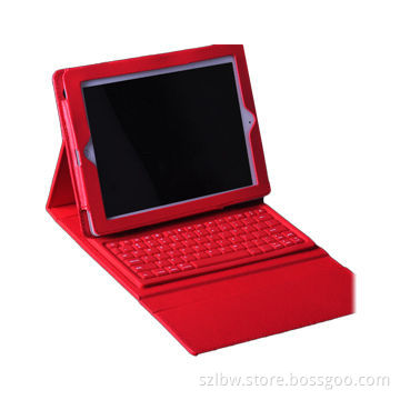 Wireless Bluetooth Keyboard Leather Case with Stand for iPad 2, 3G